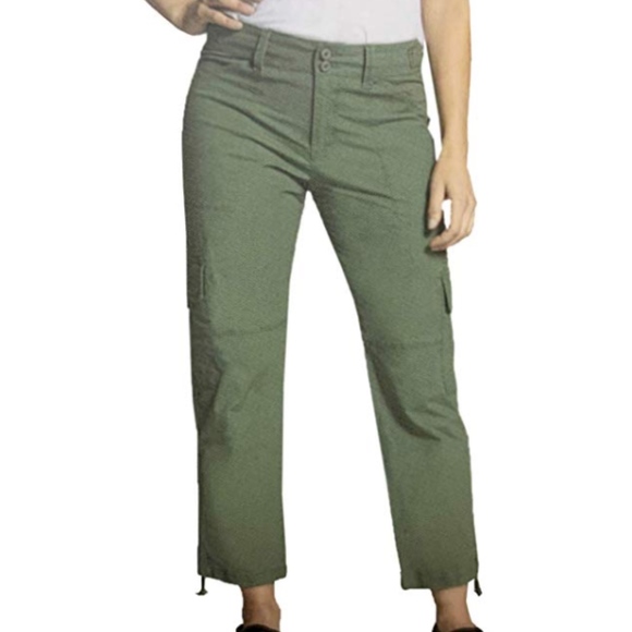 Blossom & Clover Ladies' Cargo Ankle Pants Olive - Picture 4 of 6
